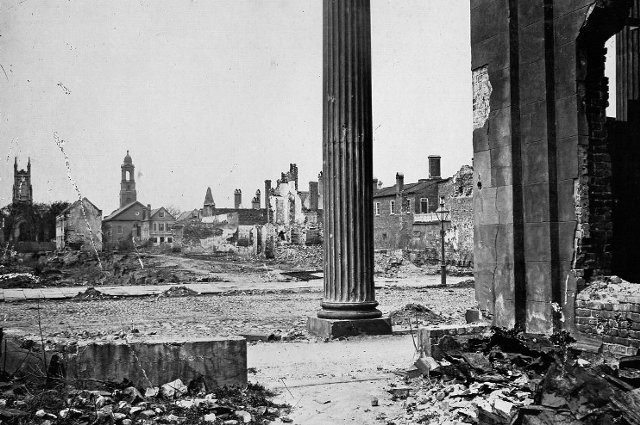 Civil War photo - View of Charleston, South Carolina after it fell to the Union Army in 1865. 