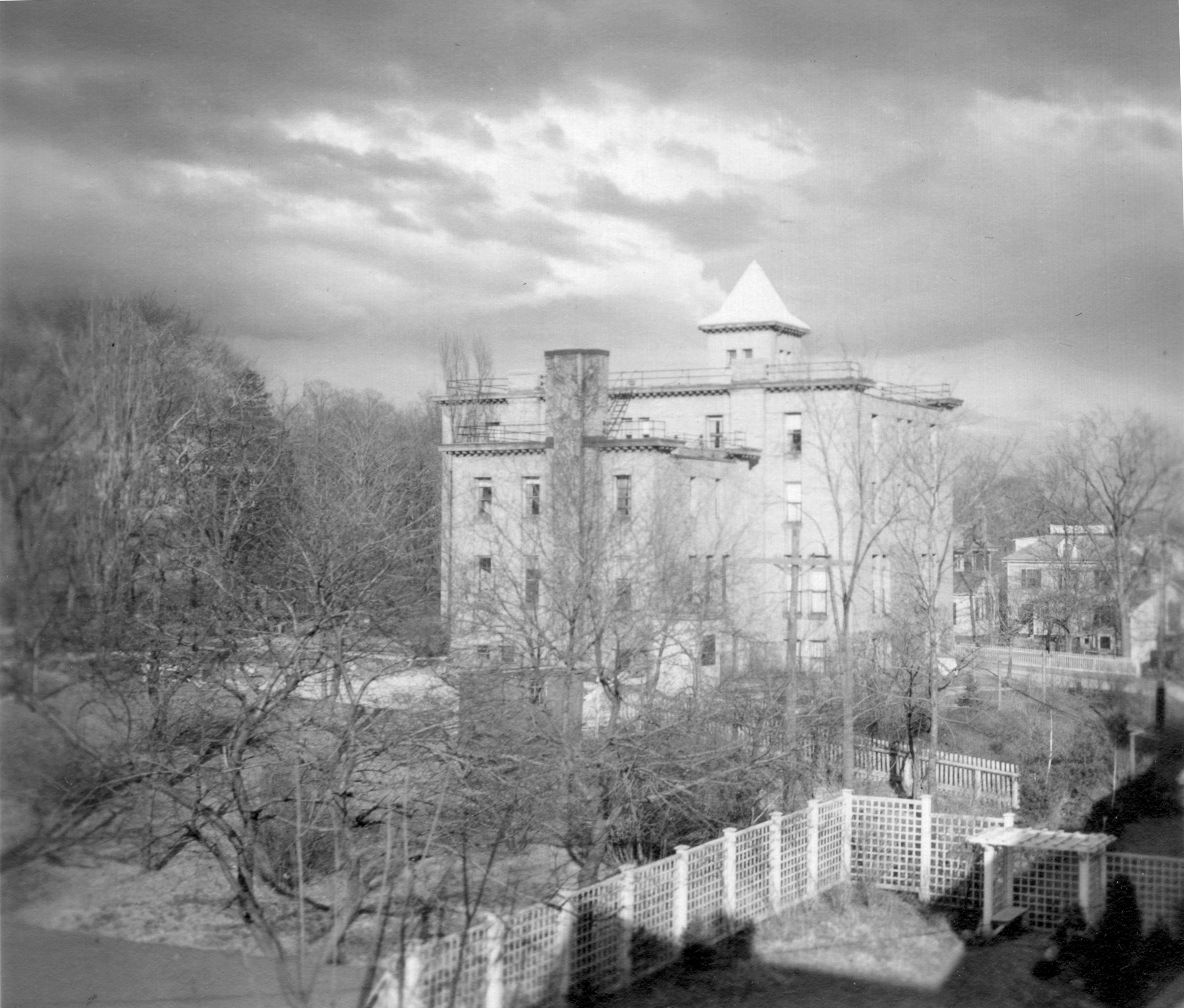 Metcalf Hall from Professor Munro's window, April 12, 1937