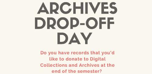 Archives Drop-off Day, December 17, 2020.