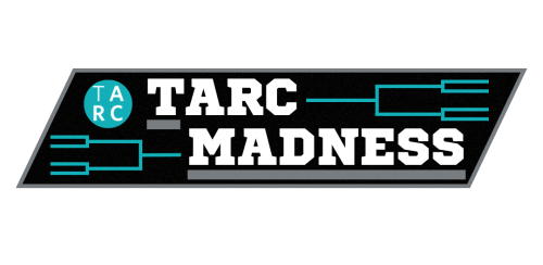 TARC Madness logo that depicts the phrase "TARC Madness" alongside the TARC logo and two bracket graphics.