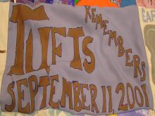 Tufts Remembers September 11, 2011 Patches for Peace quilt block 